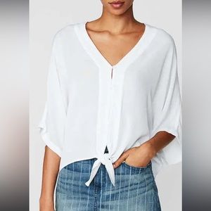 Express Tie Front Flow Blouse top M NWT